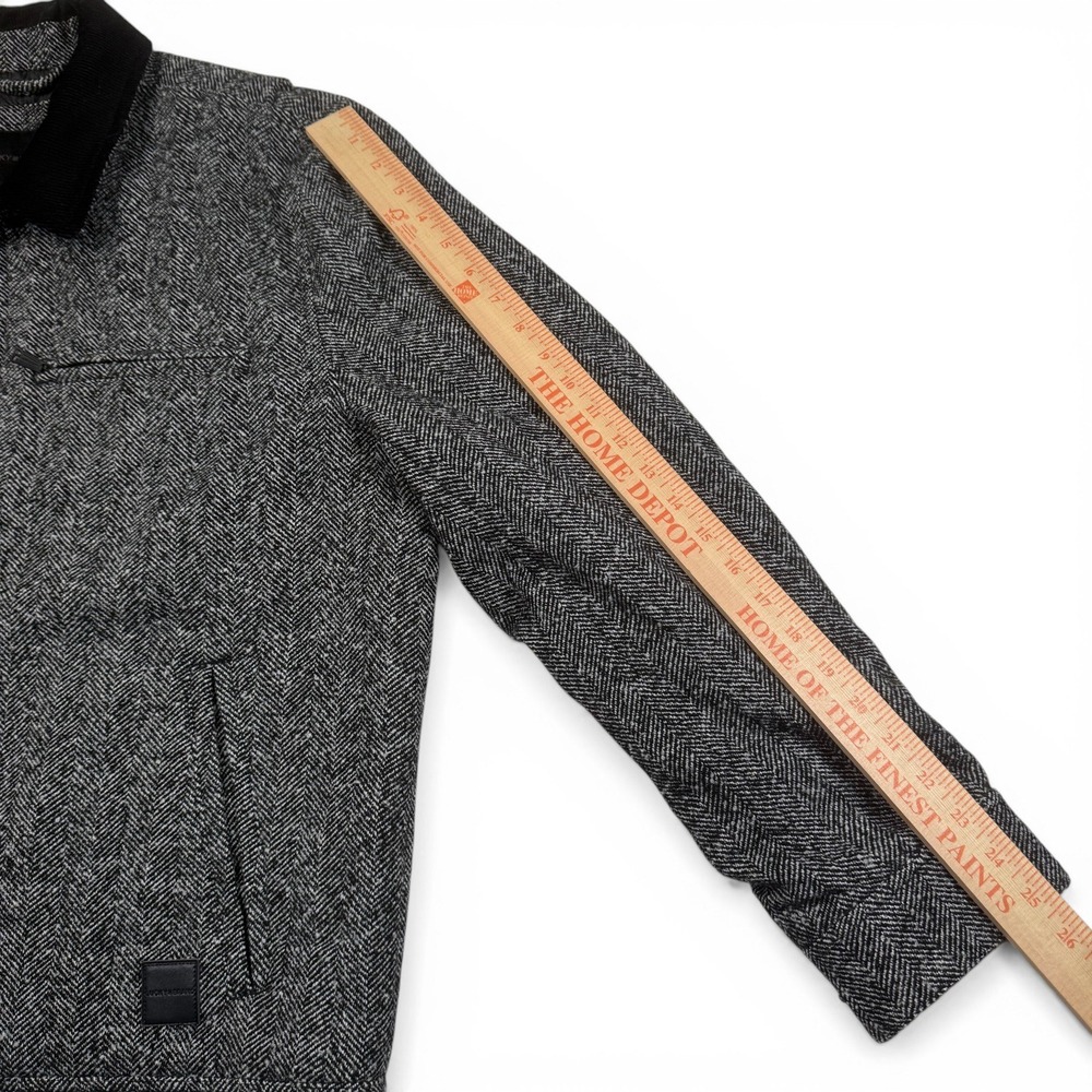 Lucky Brand Jasper Chevron Jacket Men XL Herringbone Black Corduroy Collar NWT - Picture 14 of 16